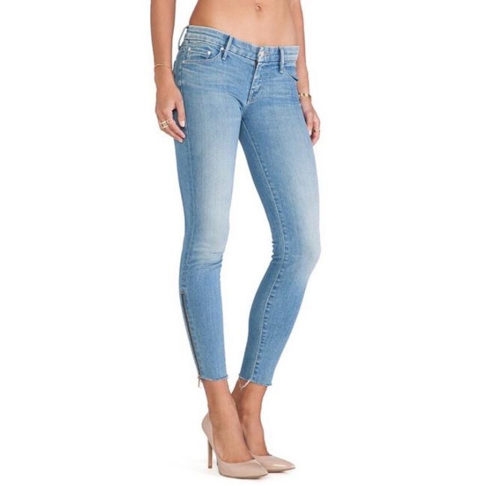 Mother Zip Ankle Fray in Home Sweet Home Wash